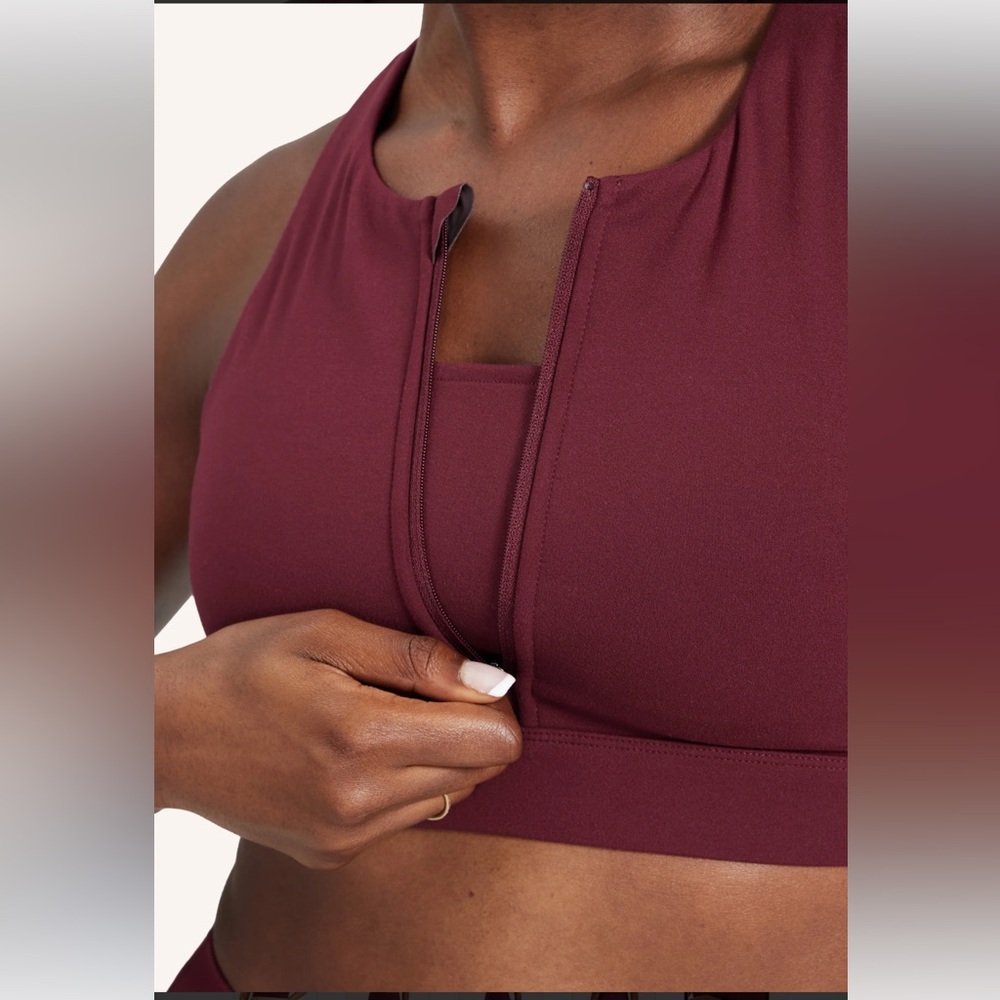 Peloton Cadent High Neck Zip Bra - Picture 2 of 13